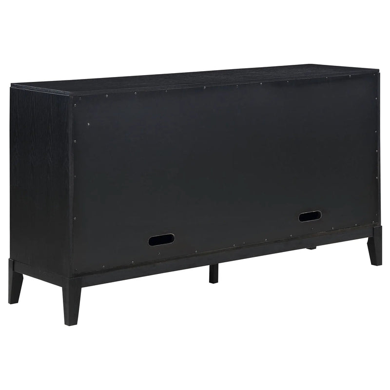 Brookmead 4-door Sideboard Buffet Storage Cabinet Black by Unique Piece Furniture