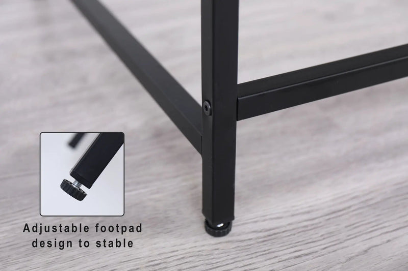 Console Table Narrow Modern Entryway Table Small Behind Couch Table Skinny Sofa Table Hallway Table For Living Room - Black by HouseOfZazla