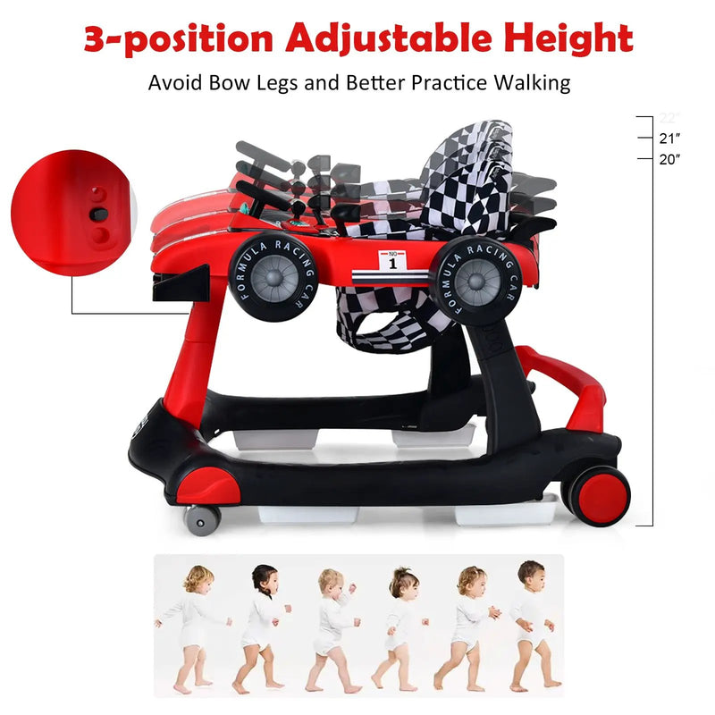 4-in-1 Foldable Activity Push Walker with Adjustable Height by DirectDeals