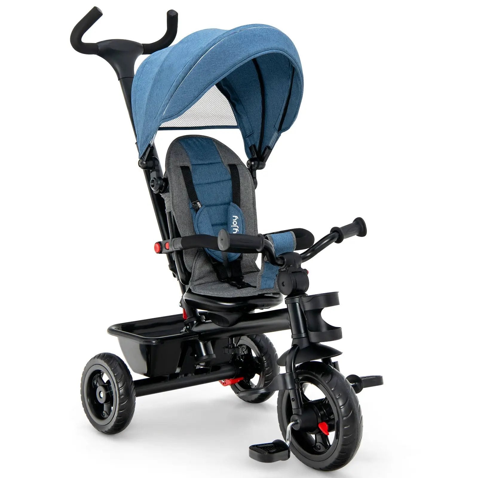 4-in-1 Baby Tricycle Toddler Trike with Convertible Seat by DirectDeals