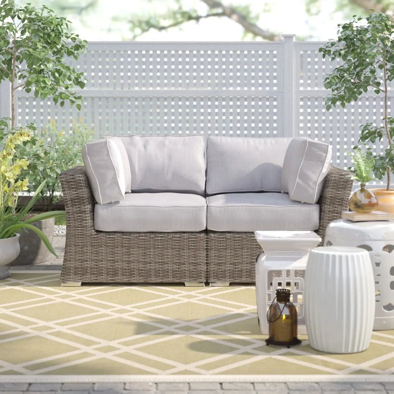 Loveseat With Cushions by HouseOfZazla