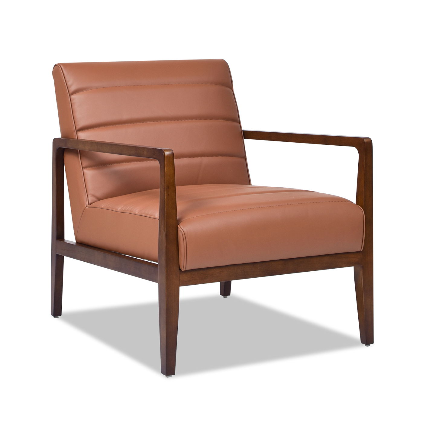 Kenneth - Modern Transitional Lounge Accent Chair - Brown by HouseOfZazla