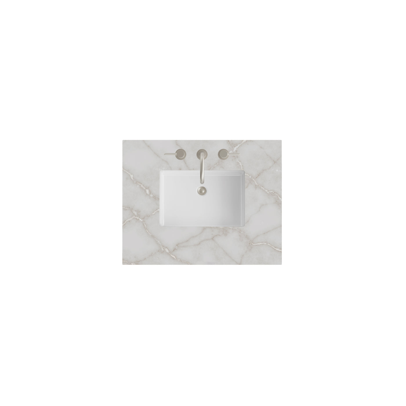 James Martin 30" Single Vanity Top with Victorian Silver countertop