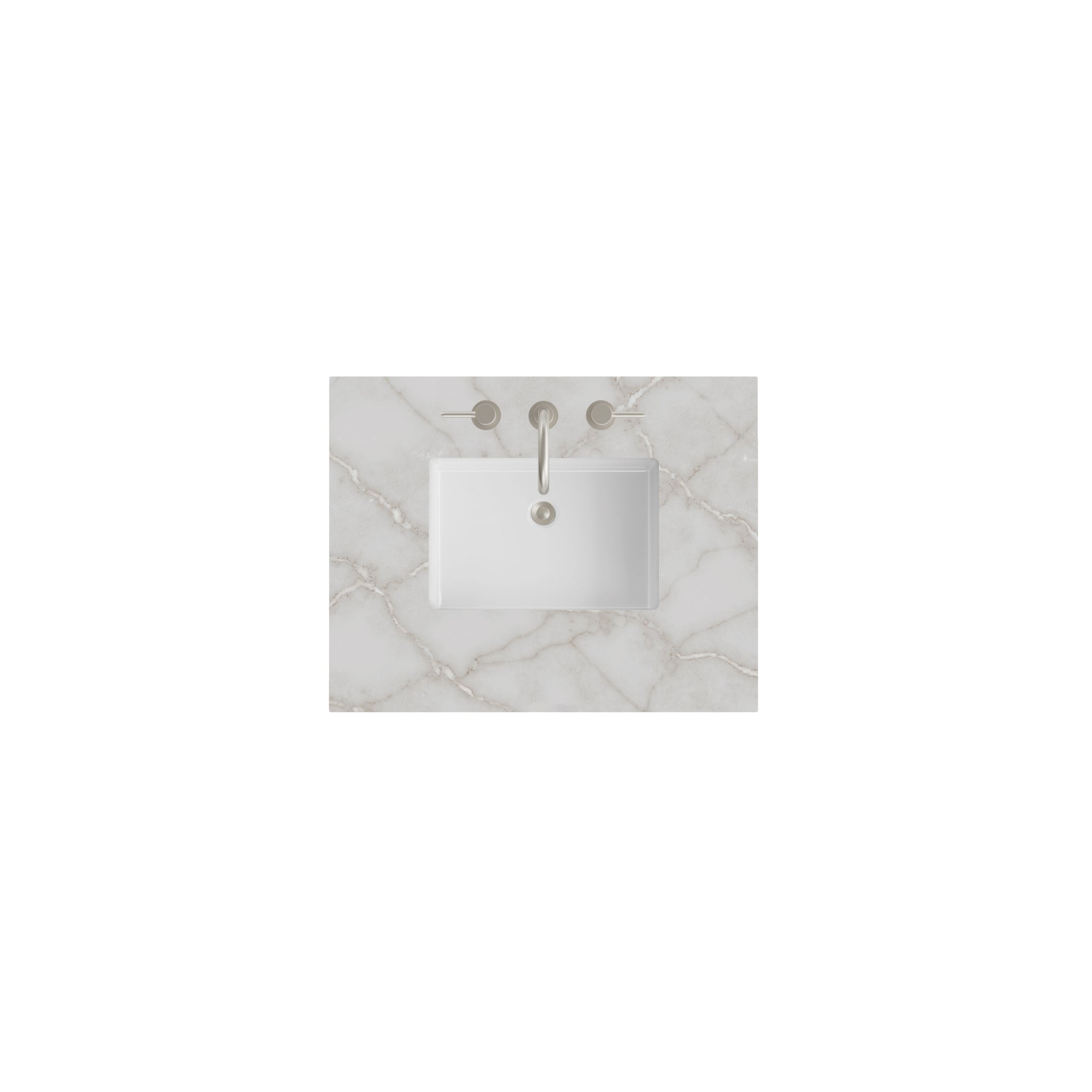 James Martin 30" Single Vanity Top with Victorian Silver countertop