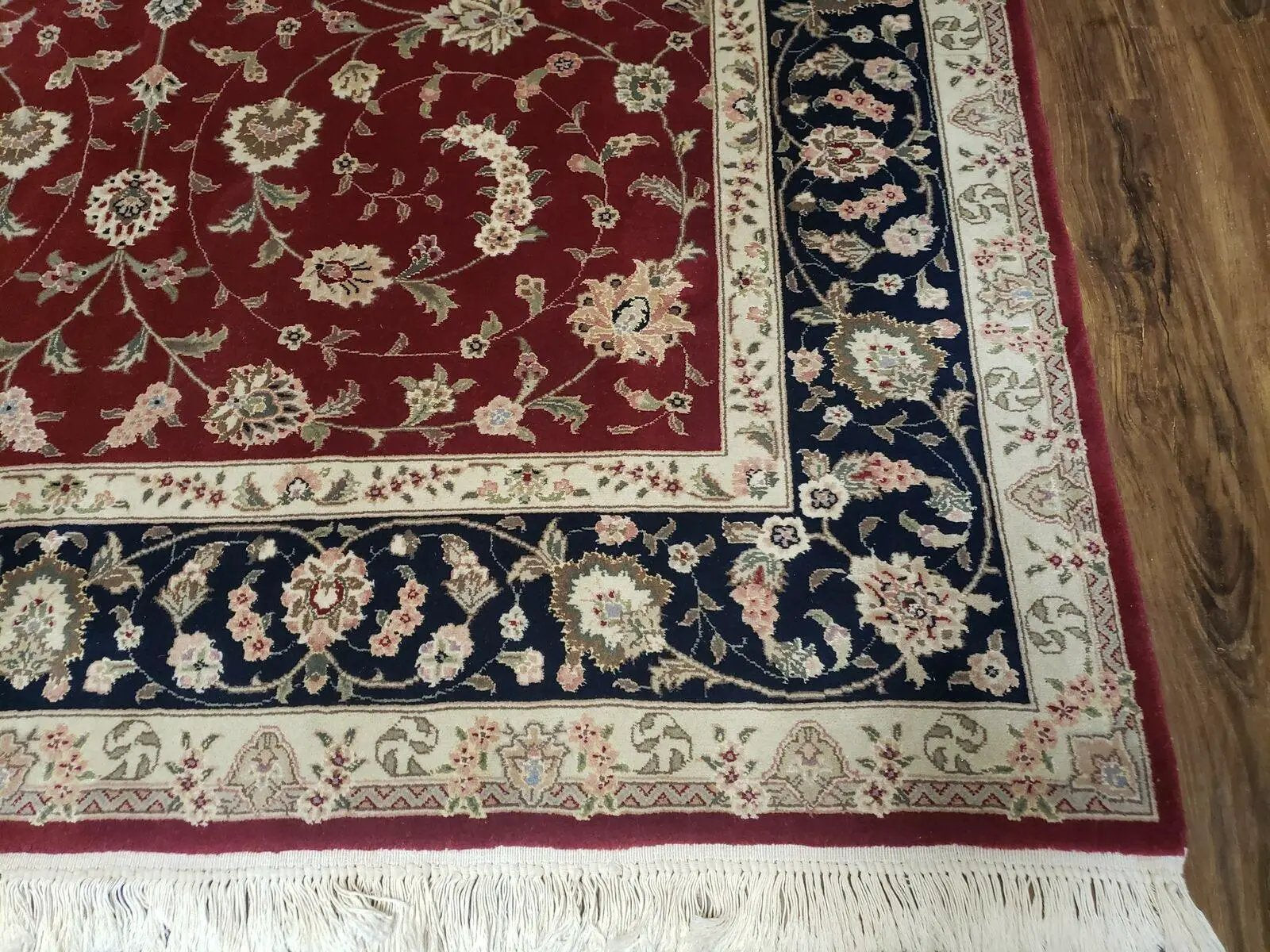 6' X 9' Vintage Fine Oriental Floral Handmade Wool Rug Vegetable Dyes Red Nice by Jewel Rugs