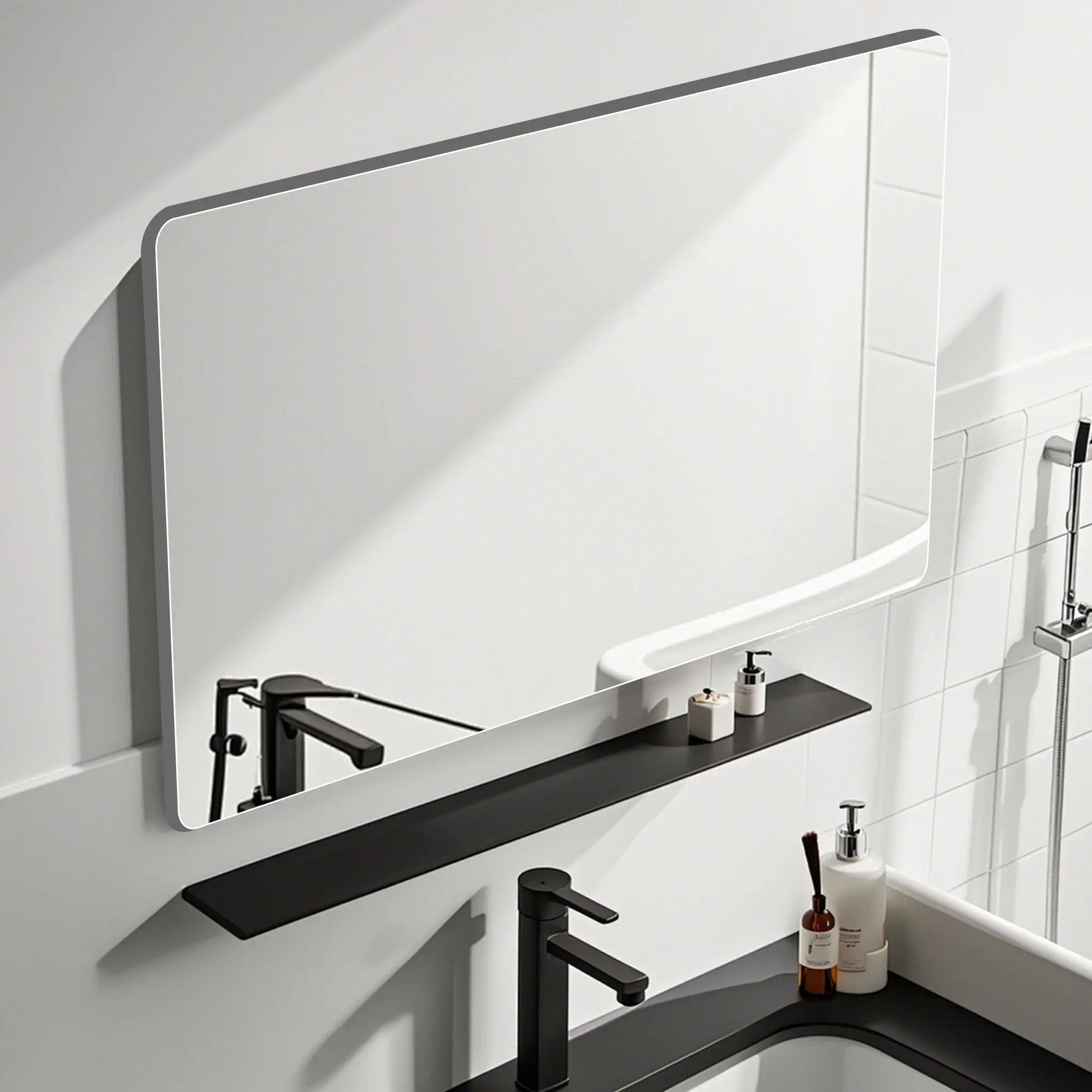 Bathroom Vanity Mirror, Wall-Mounted Mirror For Bathroom Anti-Fog, Waterproof by HouseOfZazla