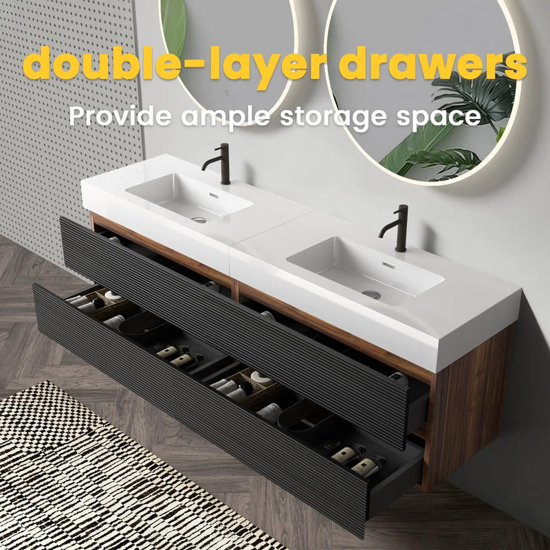Grace 72'' Bathroom Vanity with Matt by HouseOfZazla