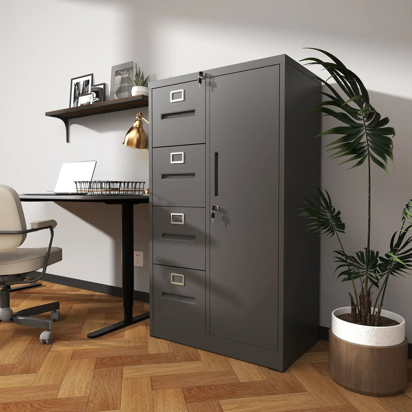 Storage Vertical Filing Cabinet With Lock by HouseOfZazla