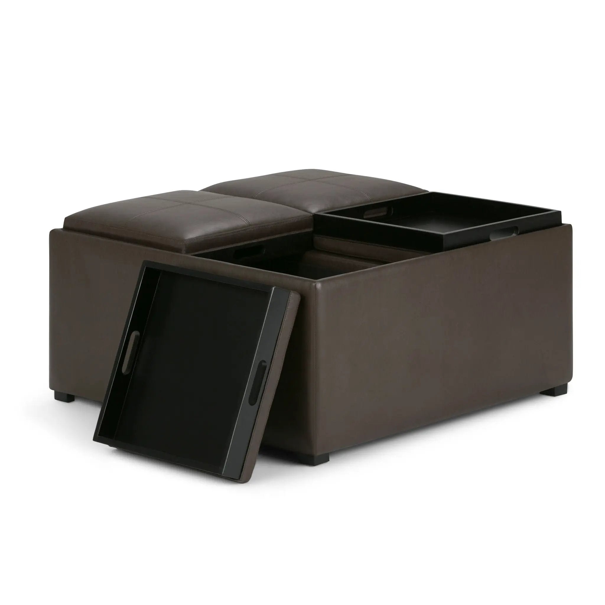Avalon - Square Coffee Table, Storage Ottoman by HouseOfZazla