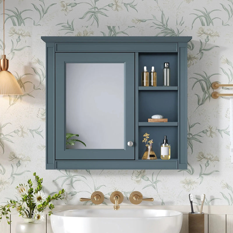 Modern Wall-Mounted Medicine Cabinet With Mirror by HouseOfZazla