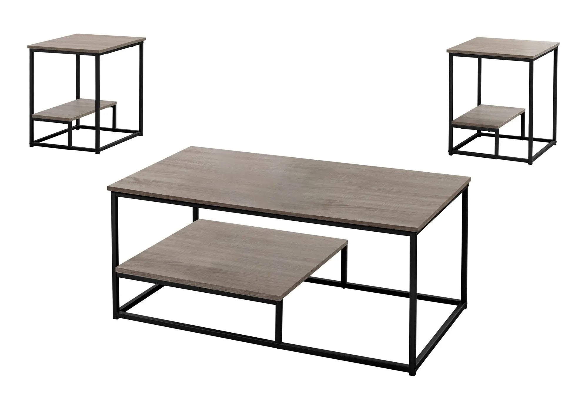 Table Set, Coffee, End, Side, Accent, Living Room, Contemporary & Modern (Set of 3) by Unique Piece Furniture