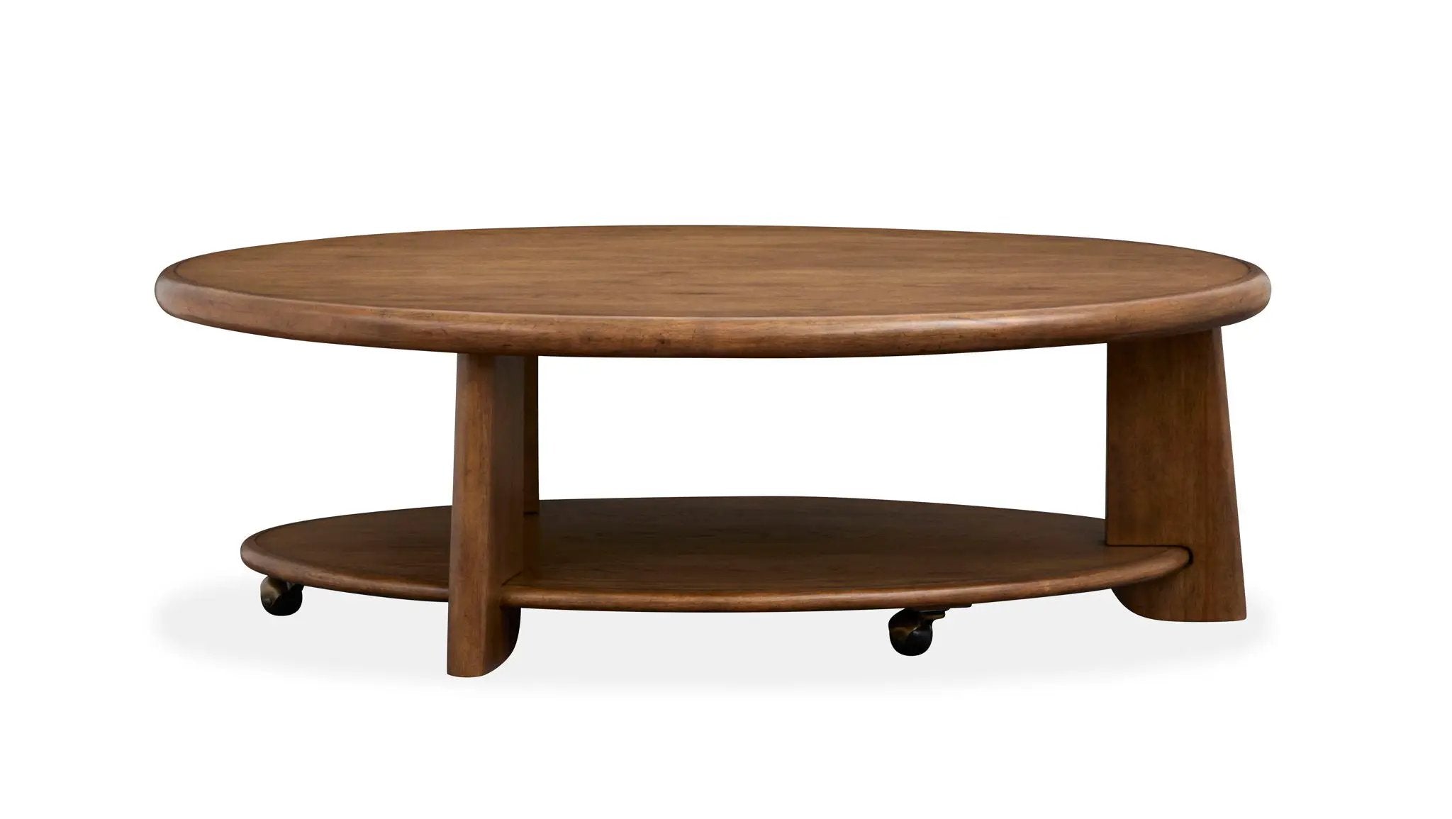 Tanner - Oval Cocktail Table With Casters - Tawny Brown by Unique Piece Furniture
