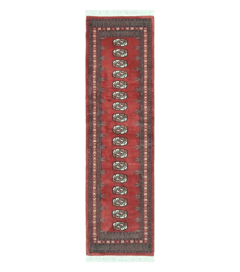 2' 8" X 10' Vintage Handmade Bokhara Turkoman Pakistani Wool Runner Rug Nice by Jewel Rugs