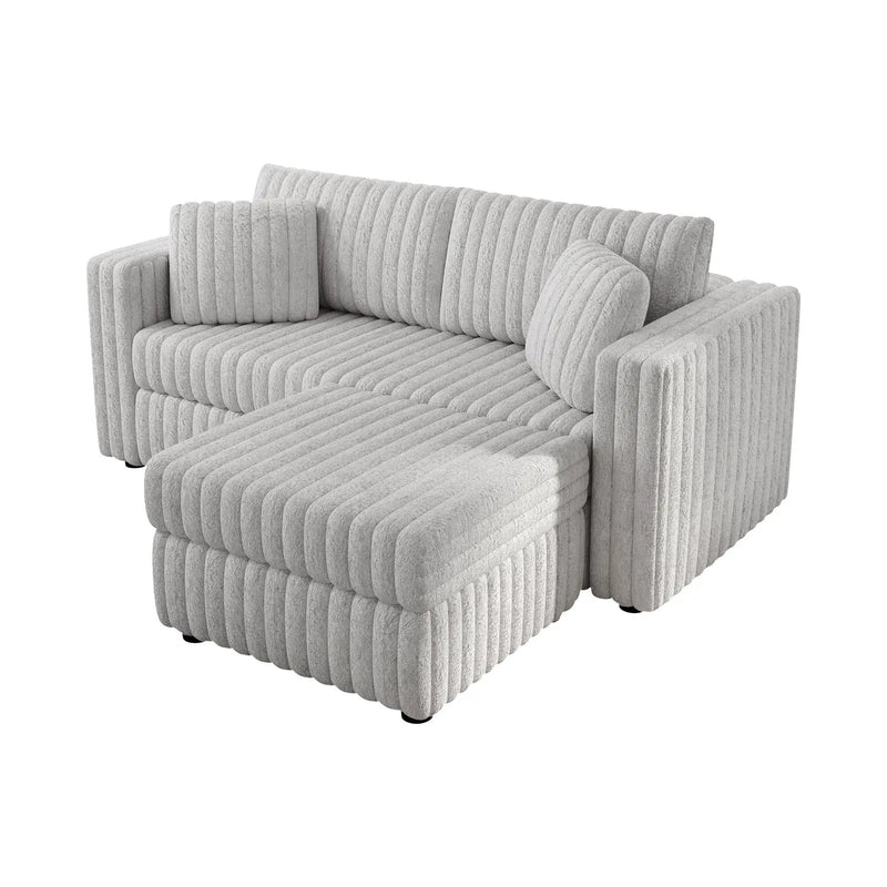 75.6" Soft Modular 2-Person Sofa with Hydraulic Lift by HouseOfZazla
