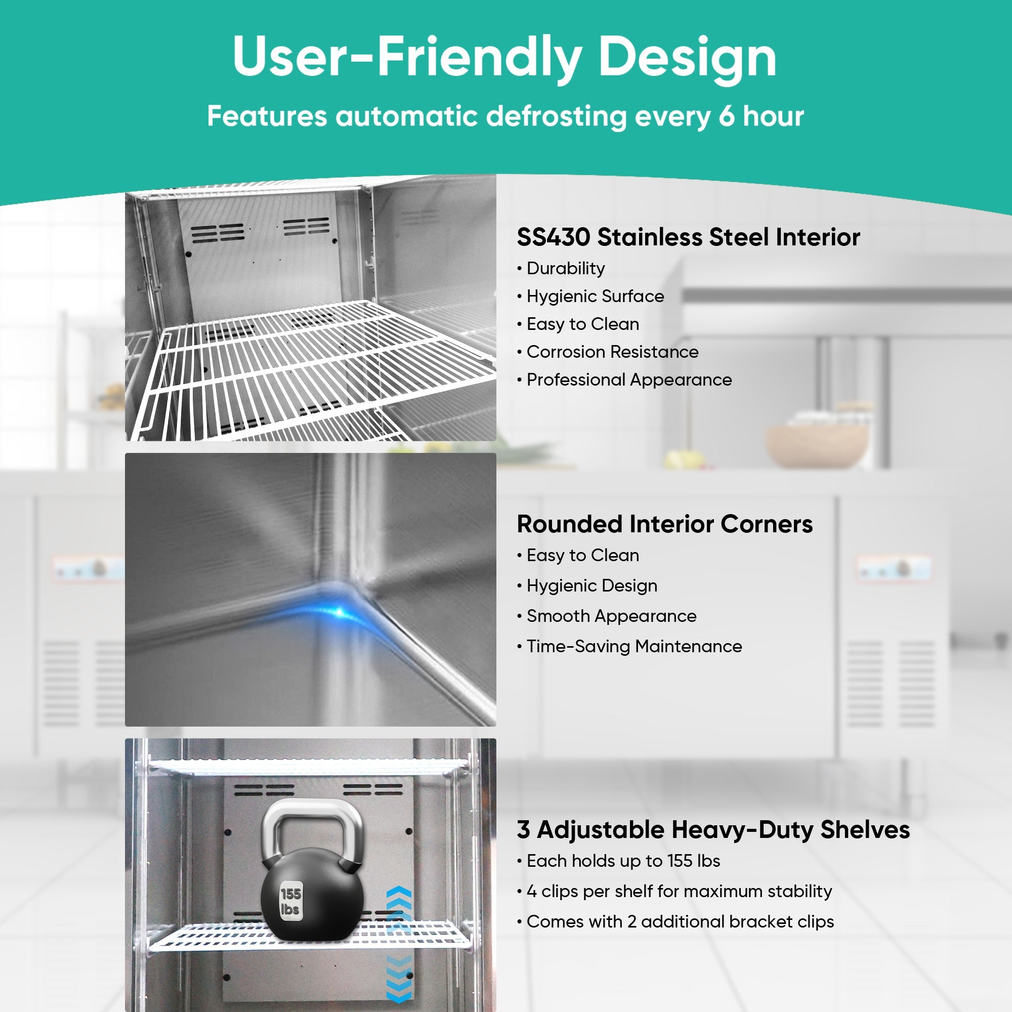 54" Commercial Stainless Steel Reach-In Freezer by HouseOfZazla