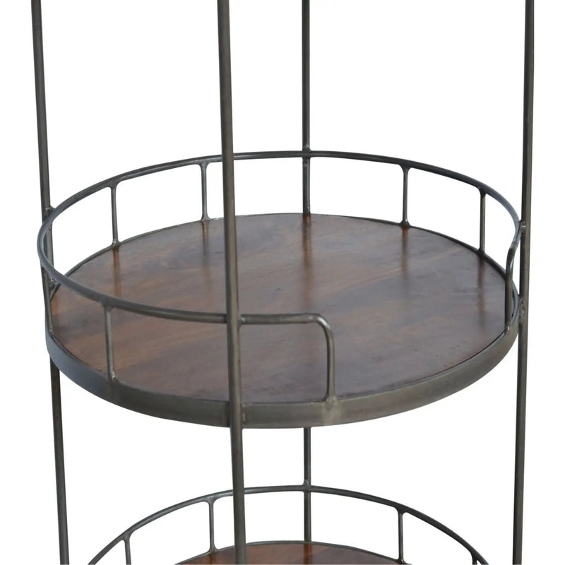 Round Butler Tray Table - Chestnut by HouseOfZazla