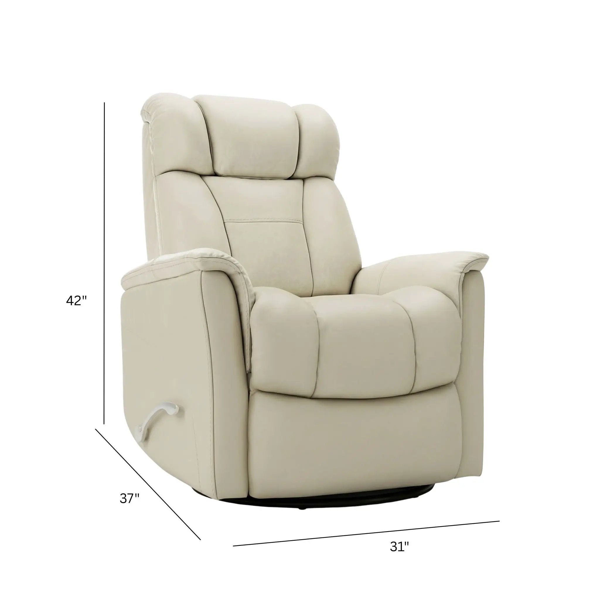 Bentley - Swivel Glider Recliner With Manual Adjustable Headrest & Footrest by Unique Piece Furniture