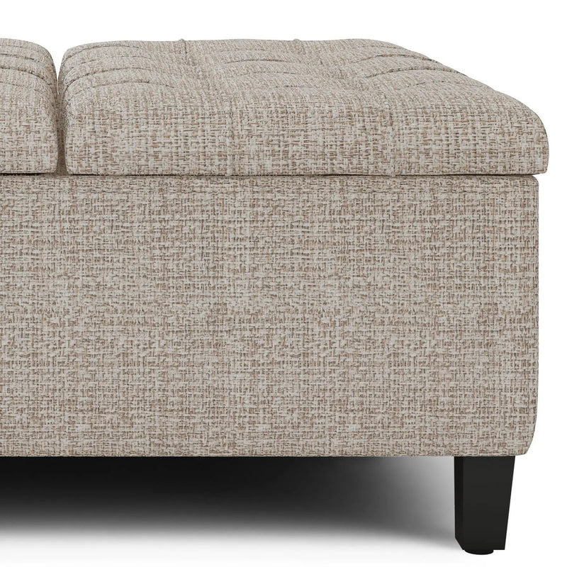 Harrison - Upholstered Coffee Table Storage Ottoman by HouseOfZazla