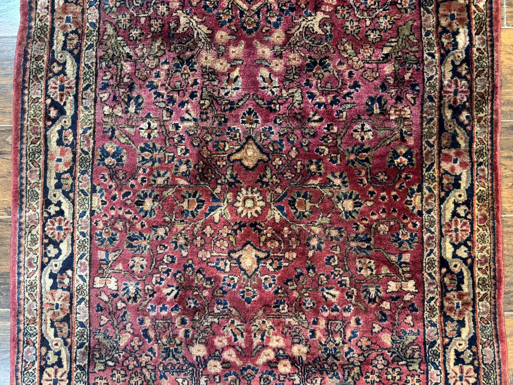 Persian Sarouk Rug 3x5, Antique Persian Carpet by Jewel Rugs