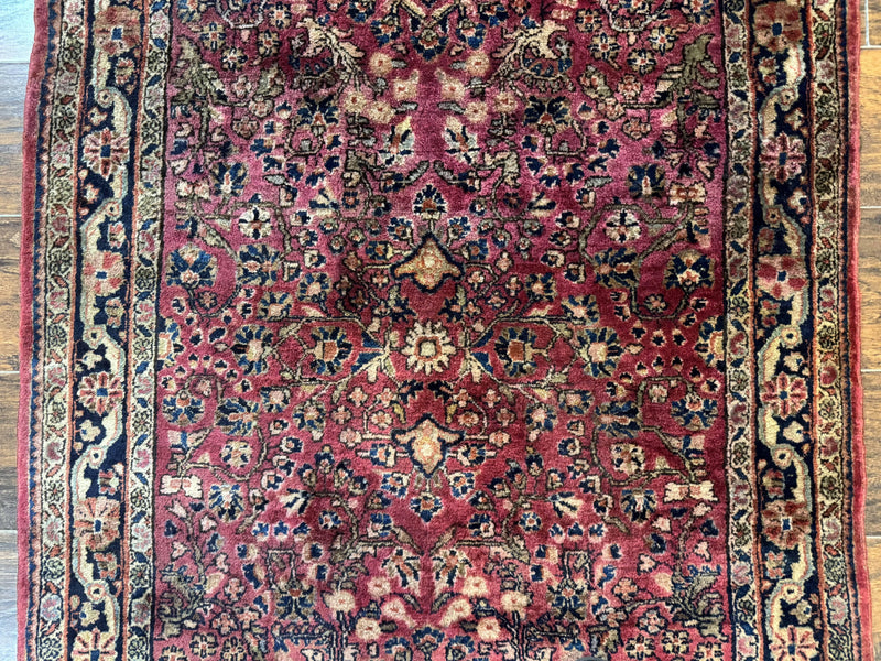 Persian Sarouk Rug 3x5, Antique Persian Carpet by Jewel Rugs