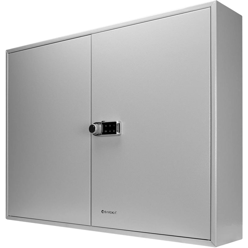 400 Keys Adjustable Key Lock Box With Digital Lock - Gray by Unique Piece Furniture
