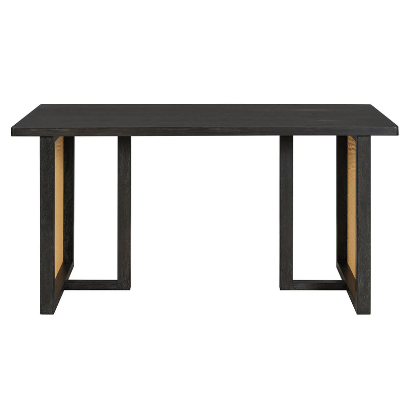 TREXM 7-Piece Farmhouse Dining Table Set for 6 by HouseOfZazla