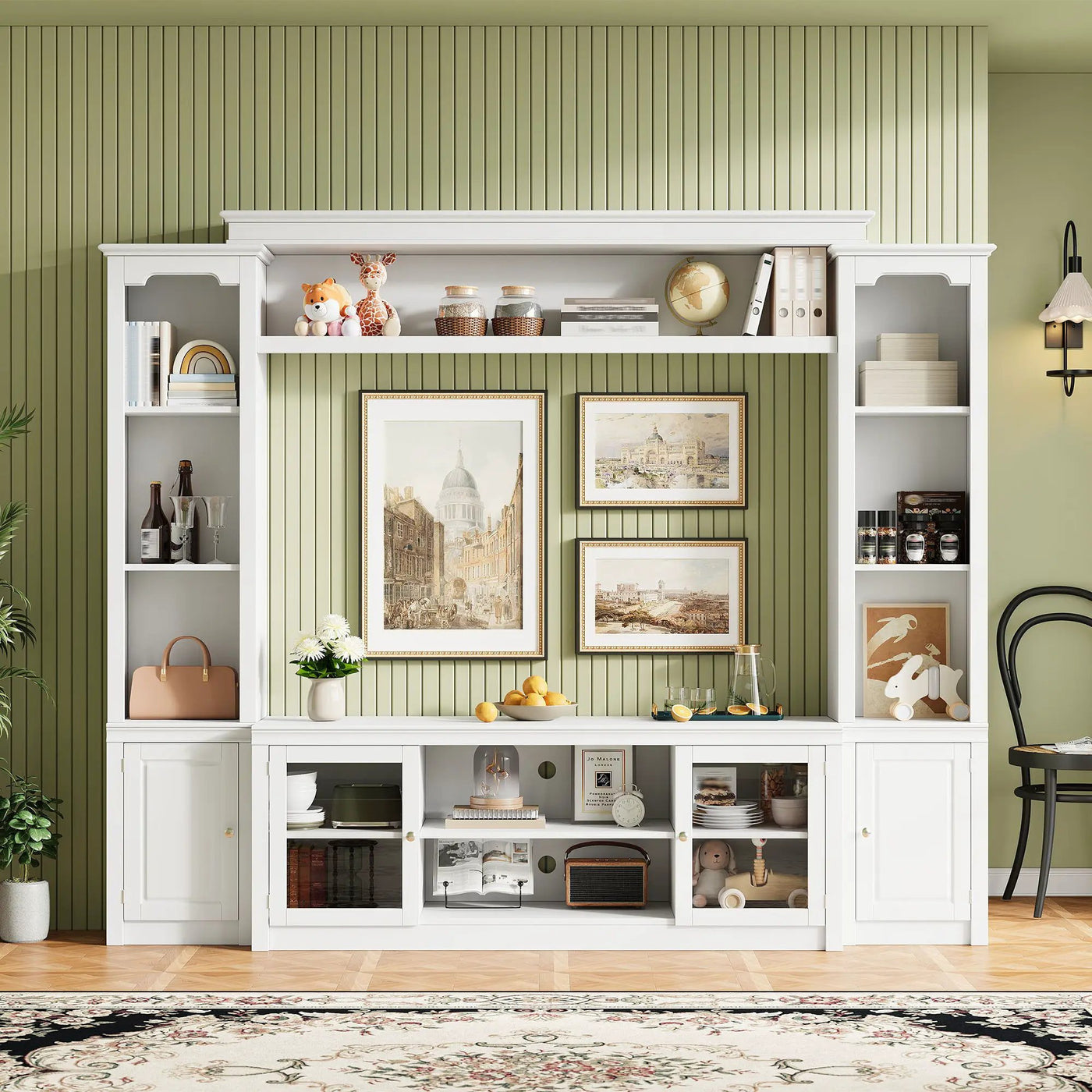 All-In-One TV Stand With Bookcase For TVs Up To 65" by HouseOfZazla