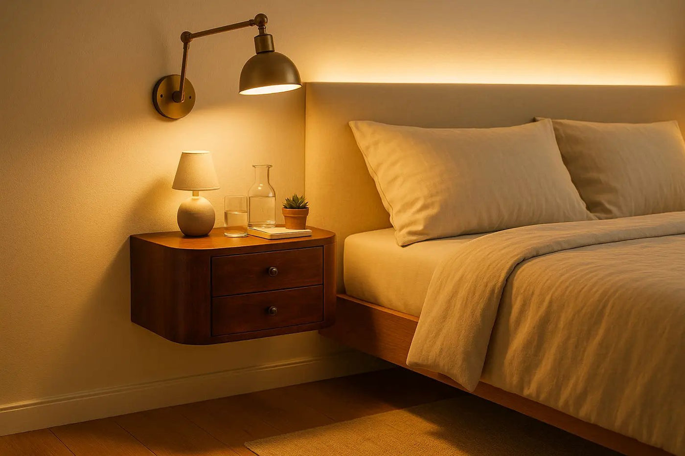 Lunar - Drawer Floating Nightstand by Unique Piece Furniture