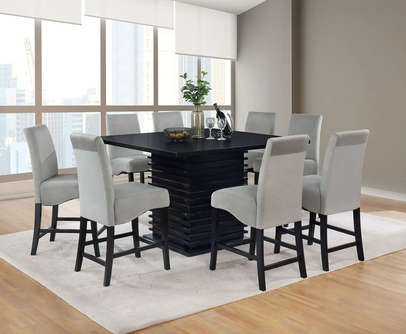 Stanton 9-piece Square Counter Height Dining Table Set Grey by Unique Piece Furniture