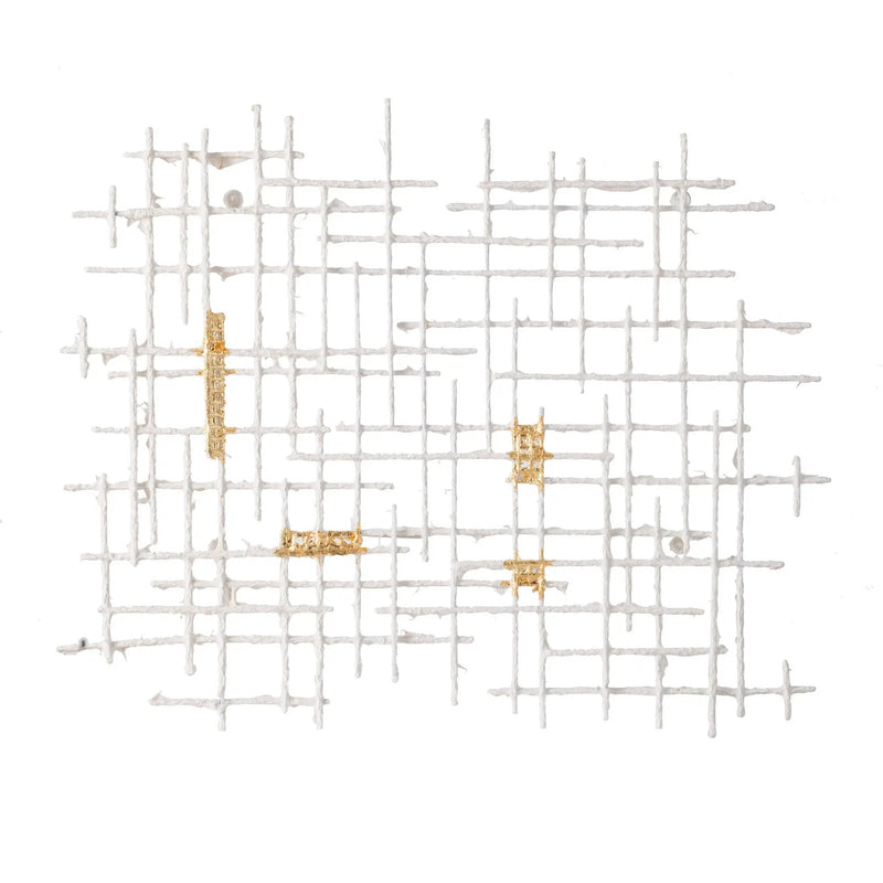 Iron Wall Decor - White / Gold by HouseOfZazla