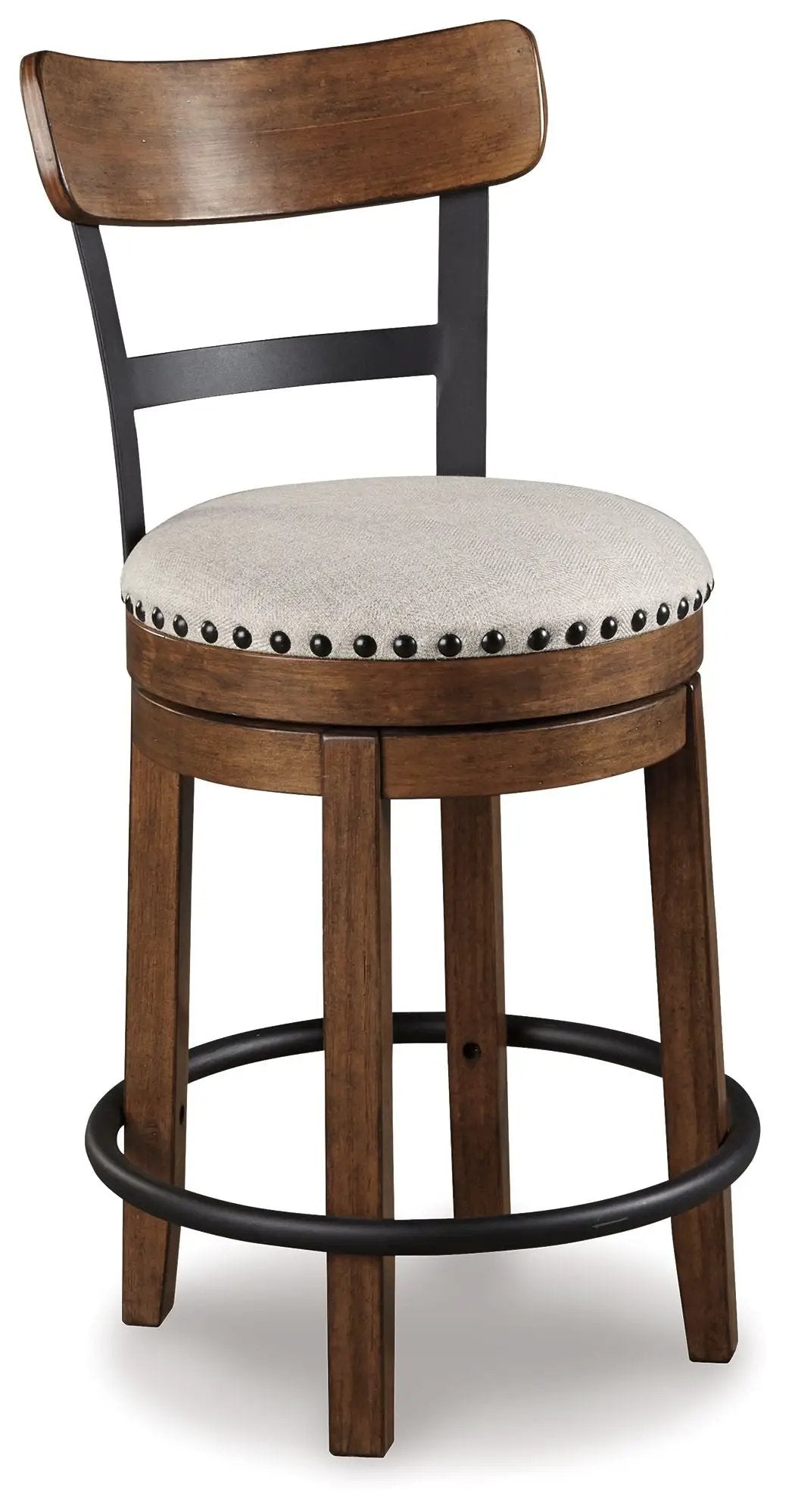 Valebeck - Full Back Swivel Stool by Unique Piece Furniture