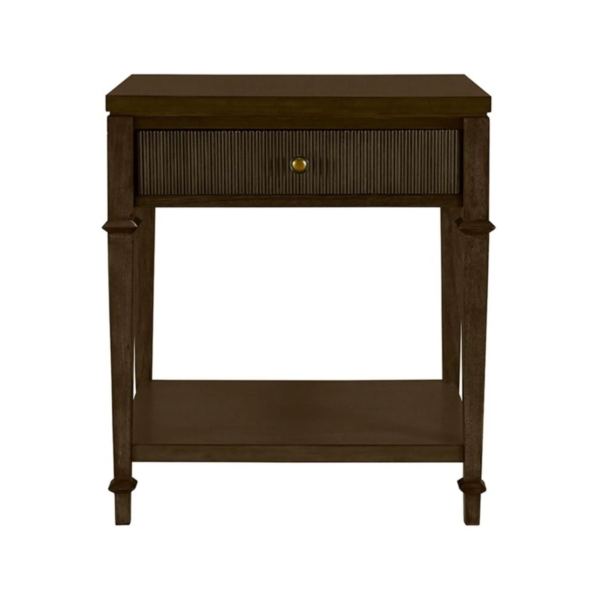 Kenna - Nightstand With Storage - Dark Coffee by Unique Piece Furniture