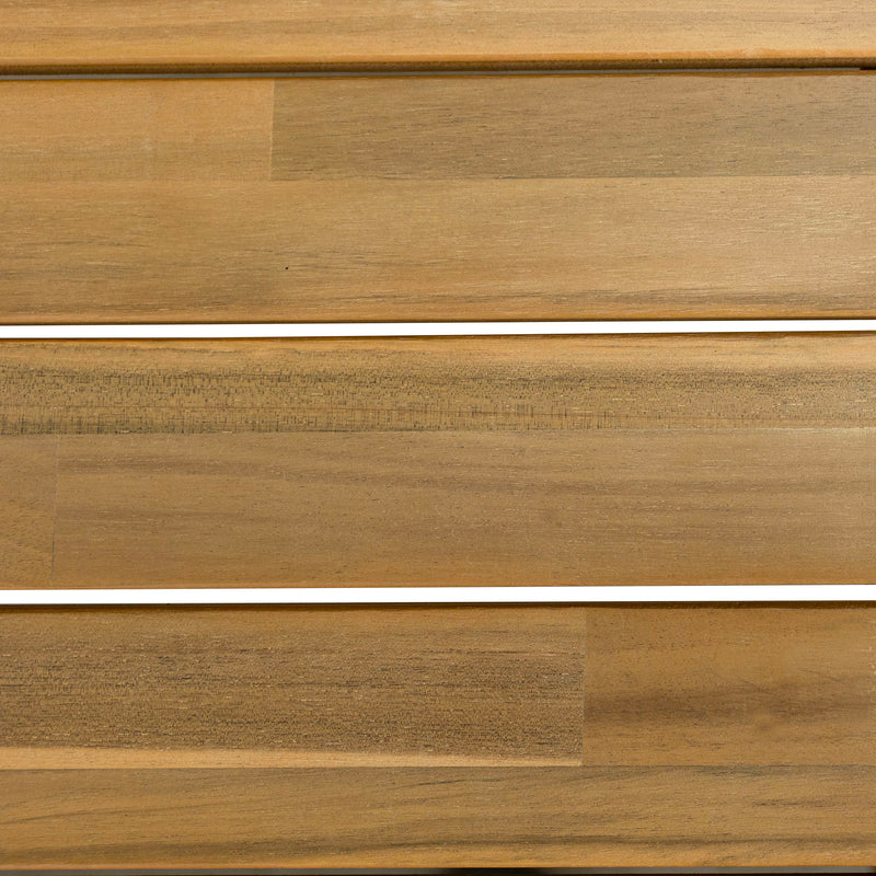 Classic Patio Dining Table, Acacia Wood - Light Teak by HouseOfZazla