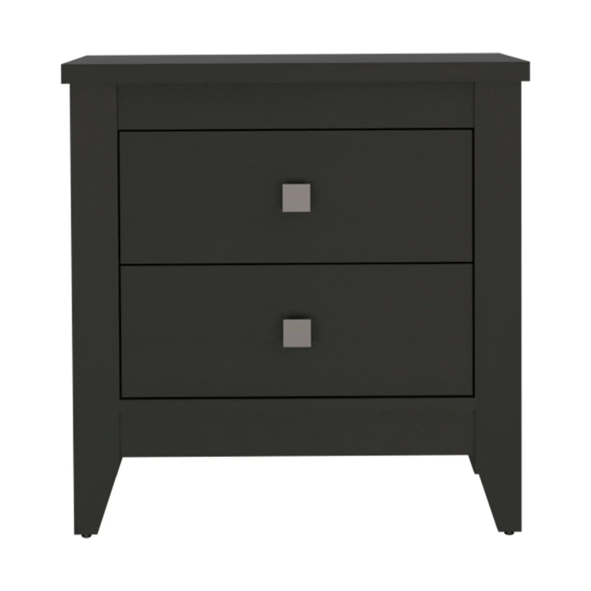 Breeze Four-Legged Modern Bedroom Nightstand with Two Drawers by HouseOfZazla
