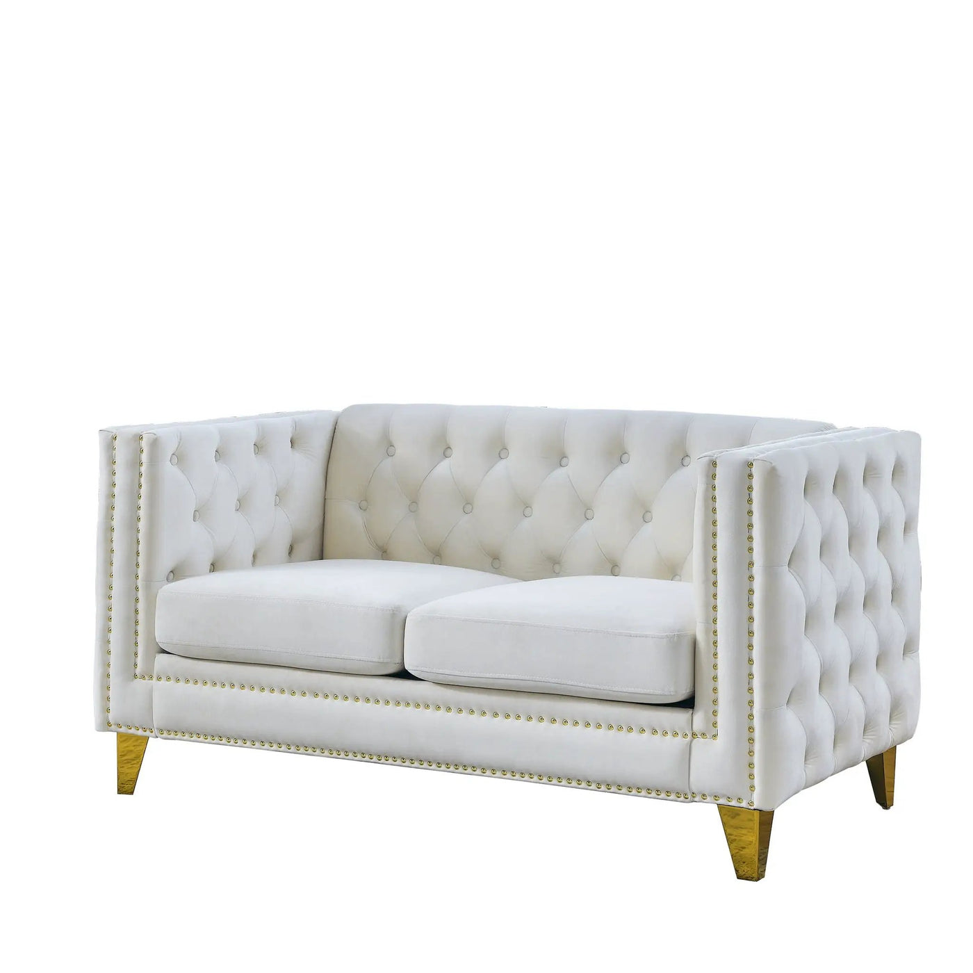 Modern Sofa With Button Tufting, Upholstered Couch For Living Room by HouseOfZazla