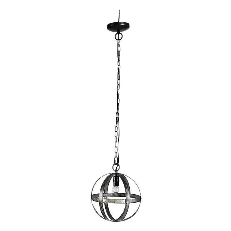 Metal Chandelier, Hanging Light Fixture With Adjustable Chain For Kitchen, Bulb Not Included - Gray by Unique Piece Furniture