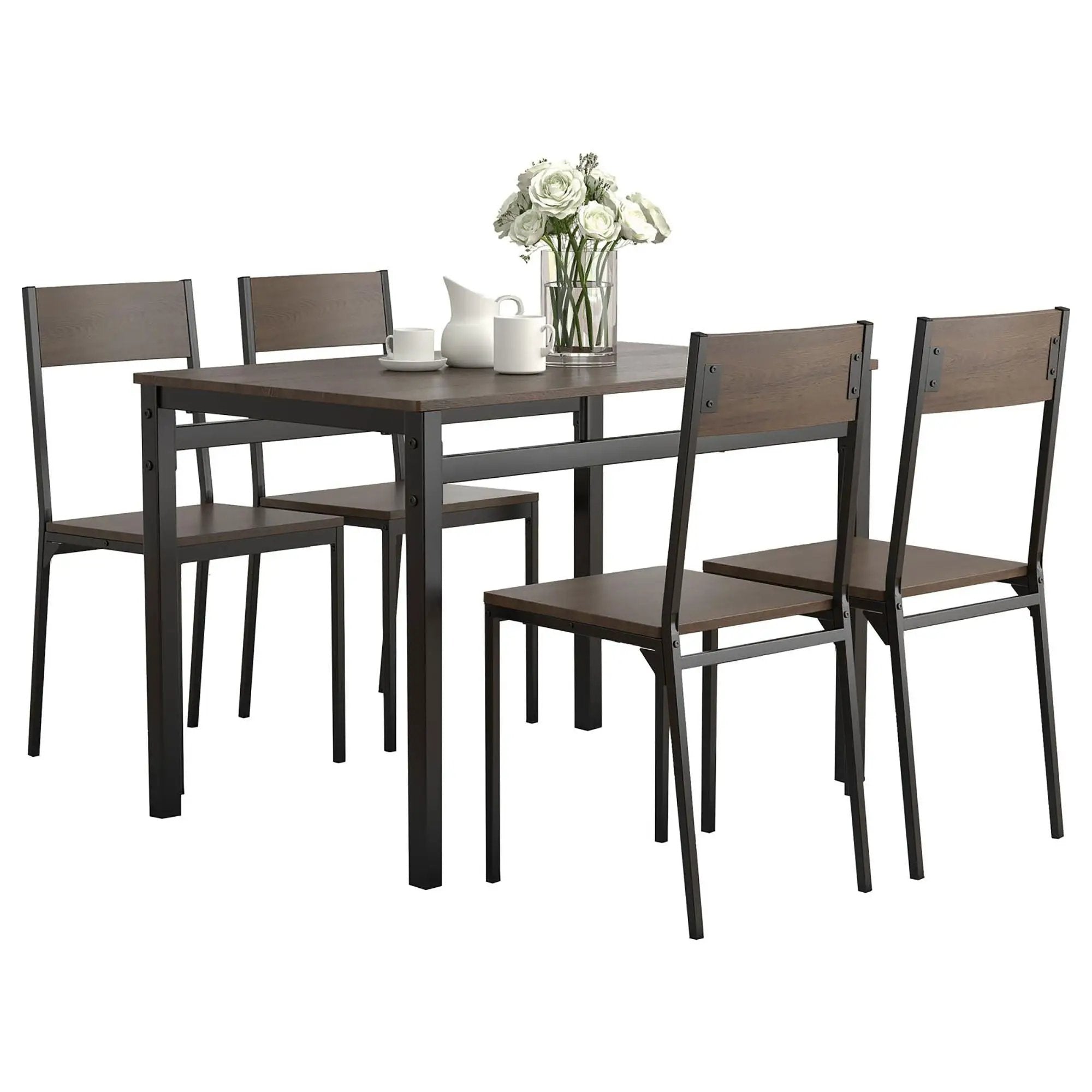 5 Piece Dining Set - Black by HouseOfZazla