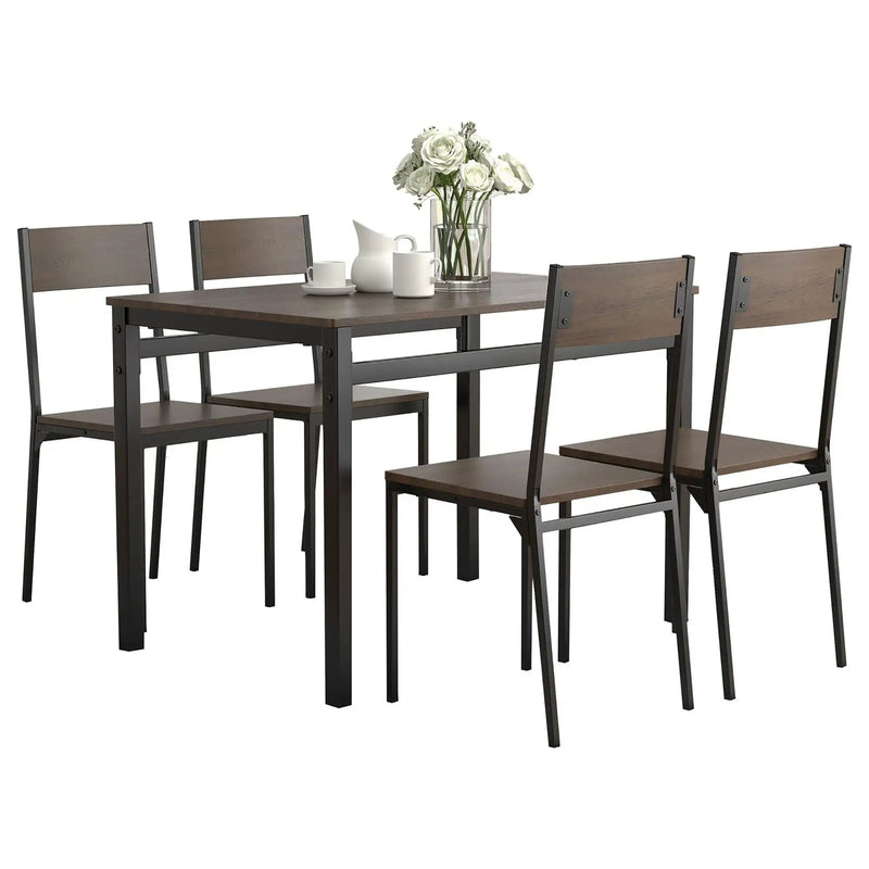 5 Piece Dining Set - Black by HouseOfZazla