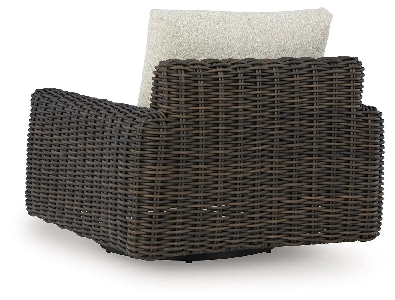 Kimora - Swivel Glider Lounge With Cushion - Beige / Dark Brown by Unique Piece Furniture