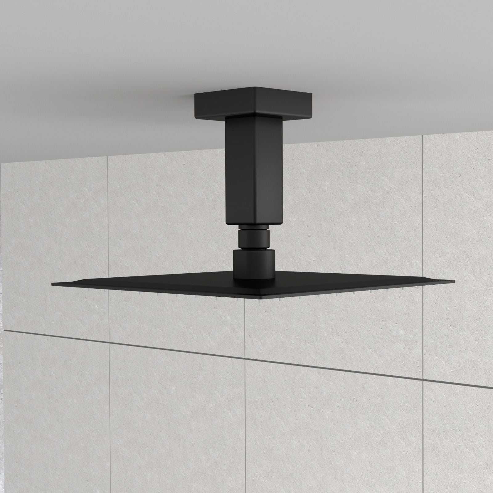 Ceiling Mounted Shower Arm With Flange Stainless Steel by HouseOfZazla