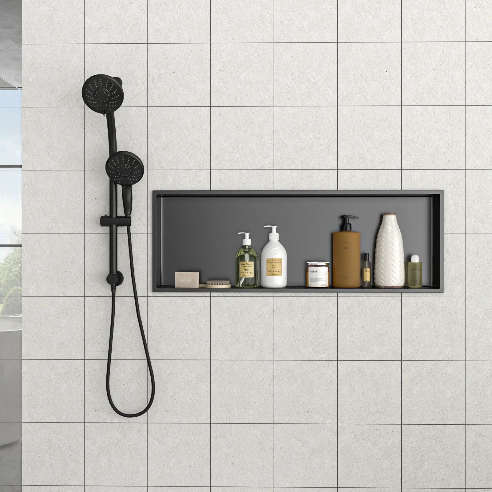 Stainless Steel Shower Niche With Seamless Design For Bathroom Storage by HouseOfZazla