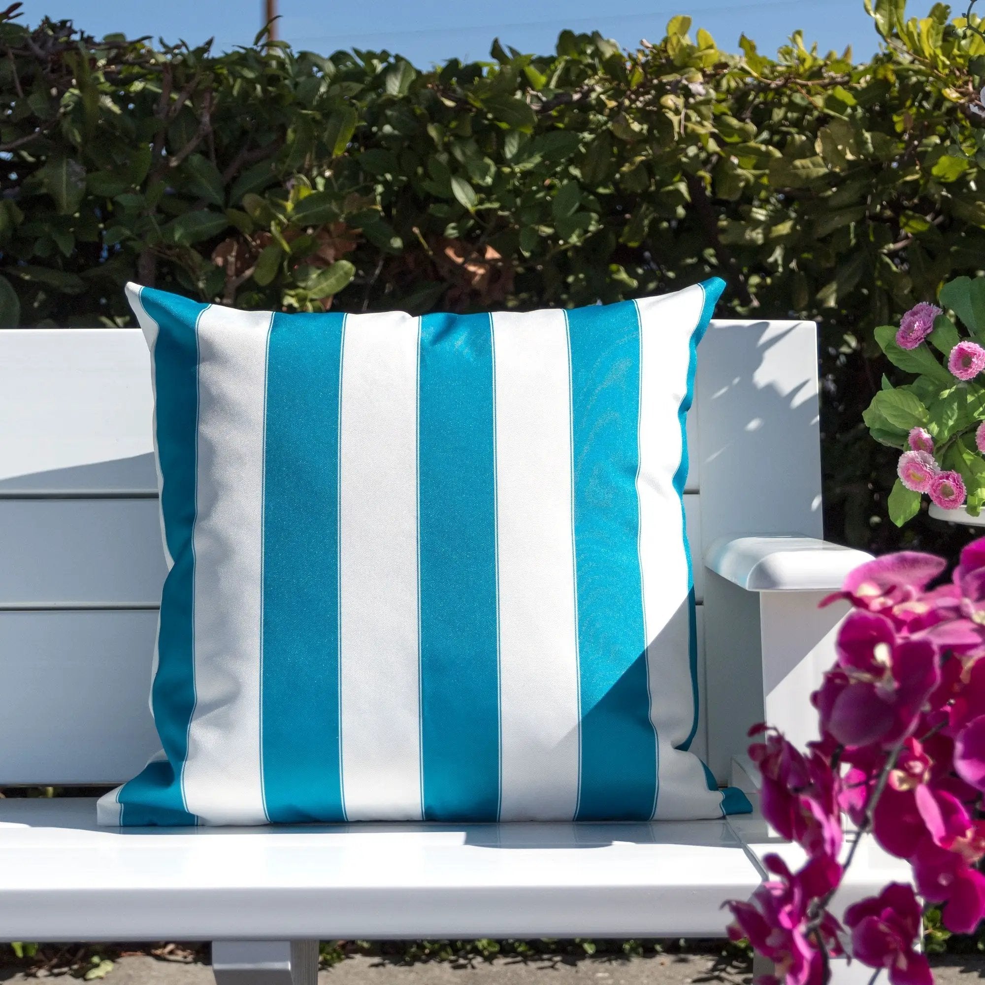 Horizon Stripe Pillow - Outdoor & Indoor Set of 2 by HouseOfZazla