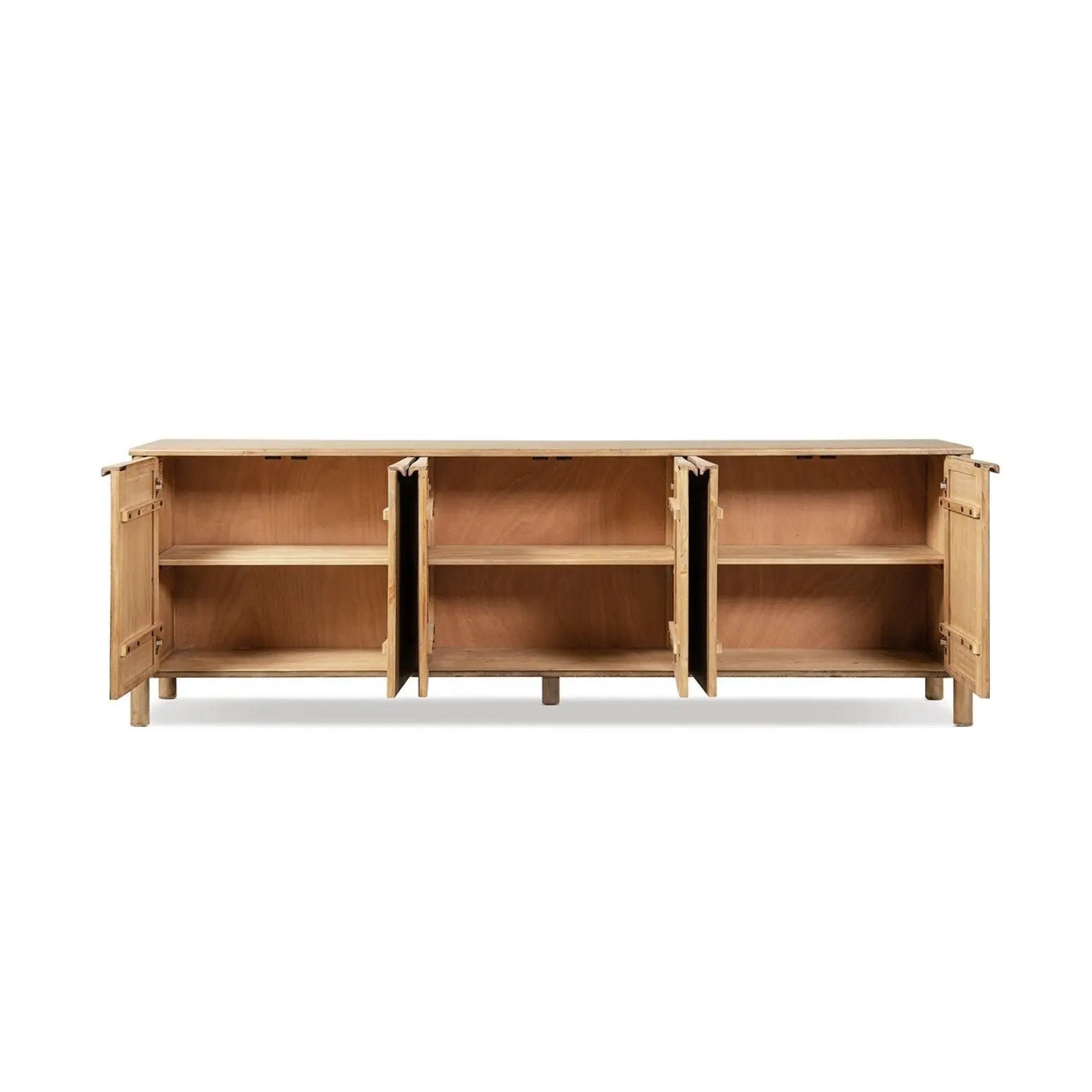 Nolan - 6 Door Sideboard - Brown by HouseOfZazla
