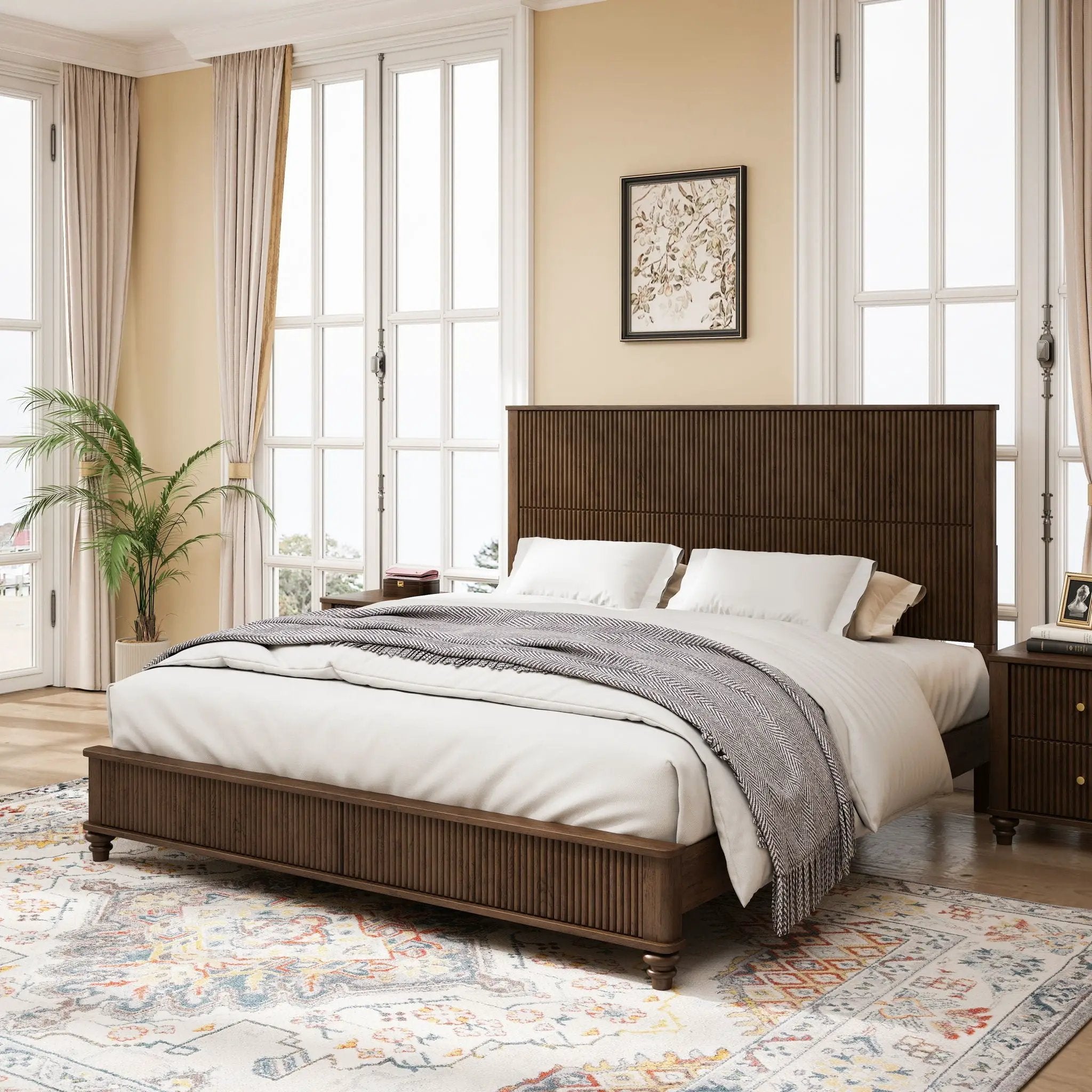 3 Piece Bedroom Set With Bed And 2 Nightstands by HouseOfZazla
