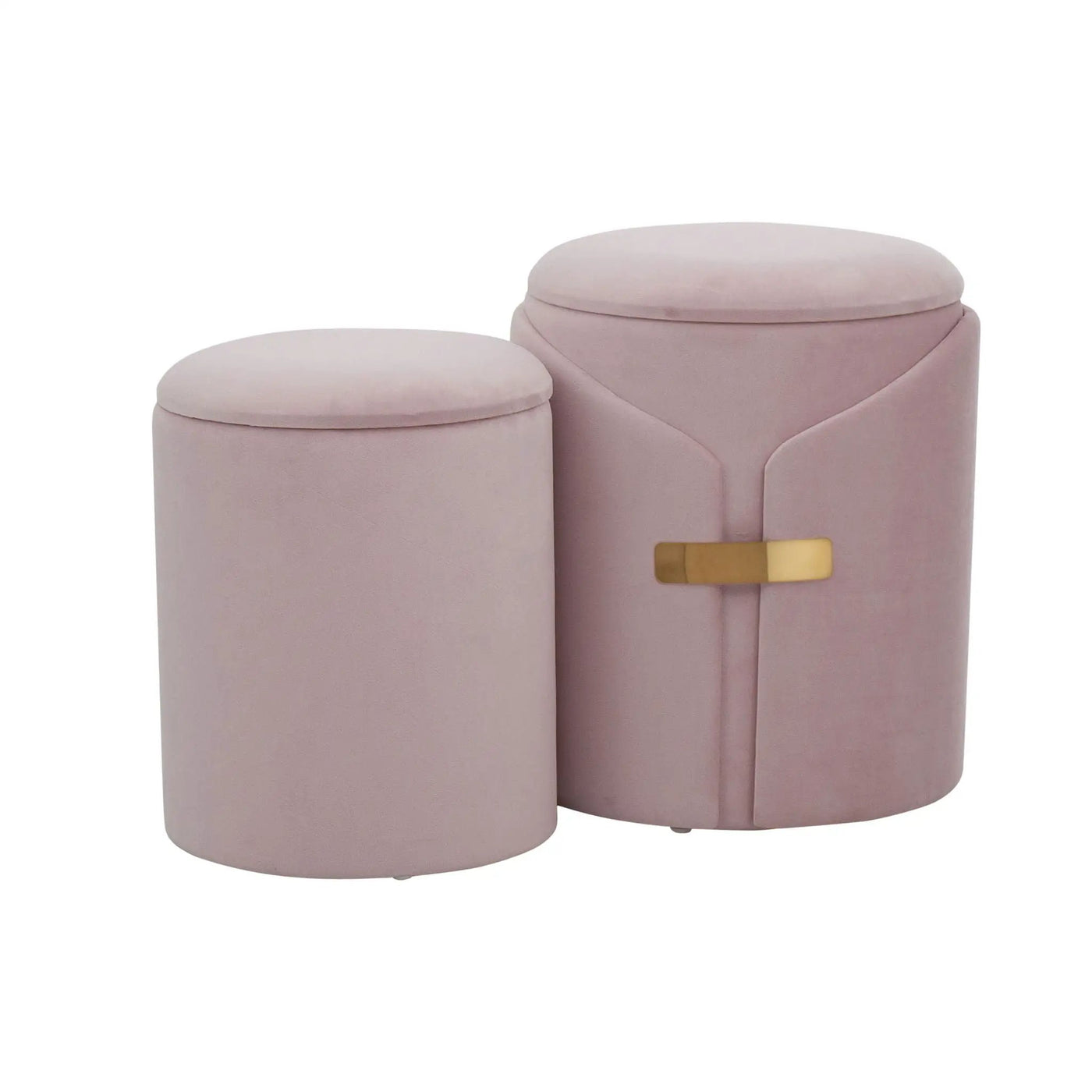 Dahlia - Contemporary / Glam Nesting Ottoman Set by HouseOfZazla