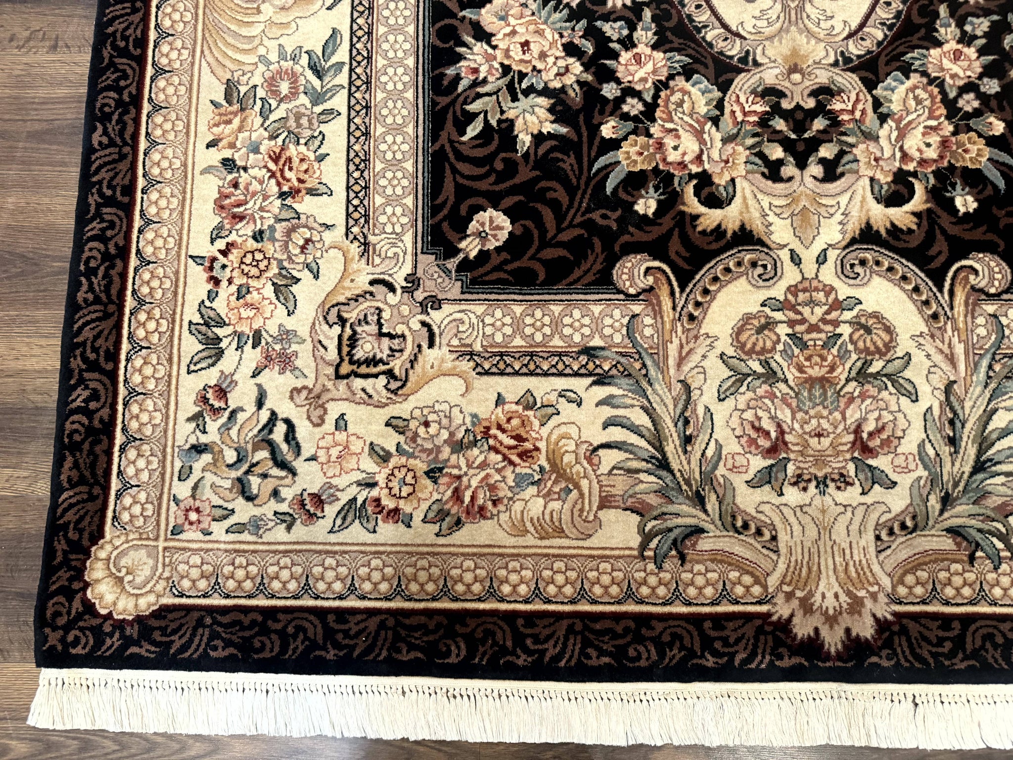 Aubusson Rug 6x9, European Design, Fine 170 KPSI, Elegant Carpet by Jewel Rugs