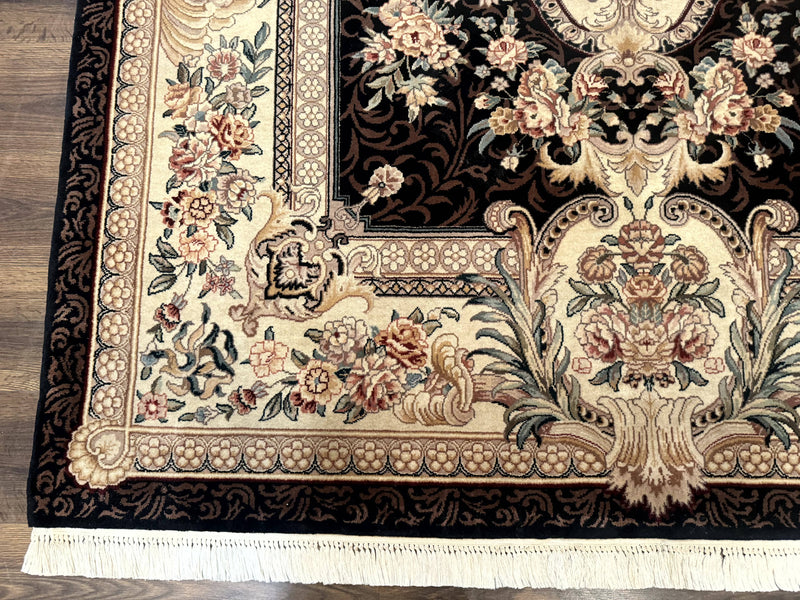 Aubusson Rug 6x9, European Design, Fine 170 KPSI, Elegant Carpet by Jewel Rugs