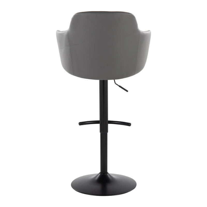 Boyne - Contemporary Adjustable Barstool With Swivel With Rounded T Footrest (Set of 2) by Unique Piece Furniture