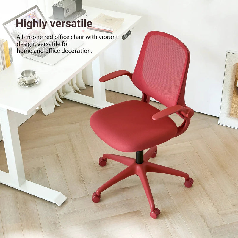 Ergonomic Color Office Chair - 350LBS Capacity, Red by HouseOfZazla