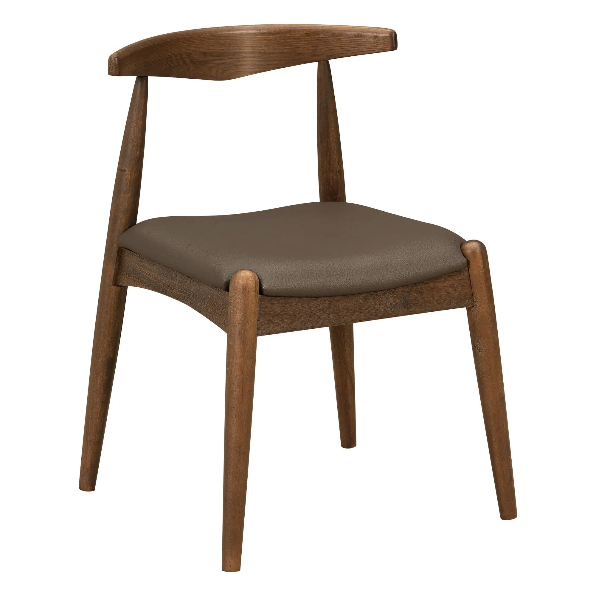 5 Piece Dining Set With 1 Table And 4 Upholstered Chairs - Brown / Walnut by HouseOfZazla